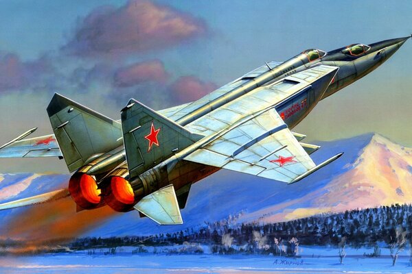 Belle peinture de l avion MIG-25p