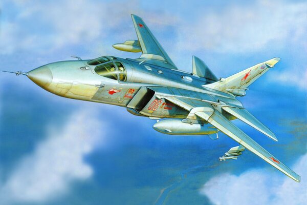 Su-24Mr sorvola la terra russa