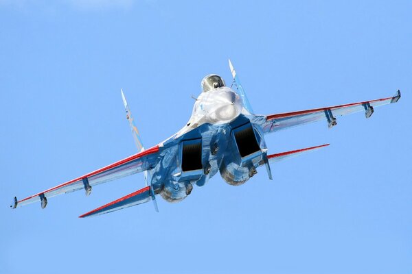 Fototapeta myśliwiec Su - 27 w locie
