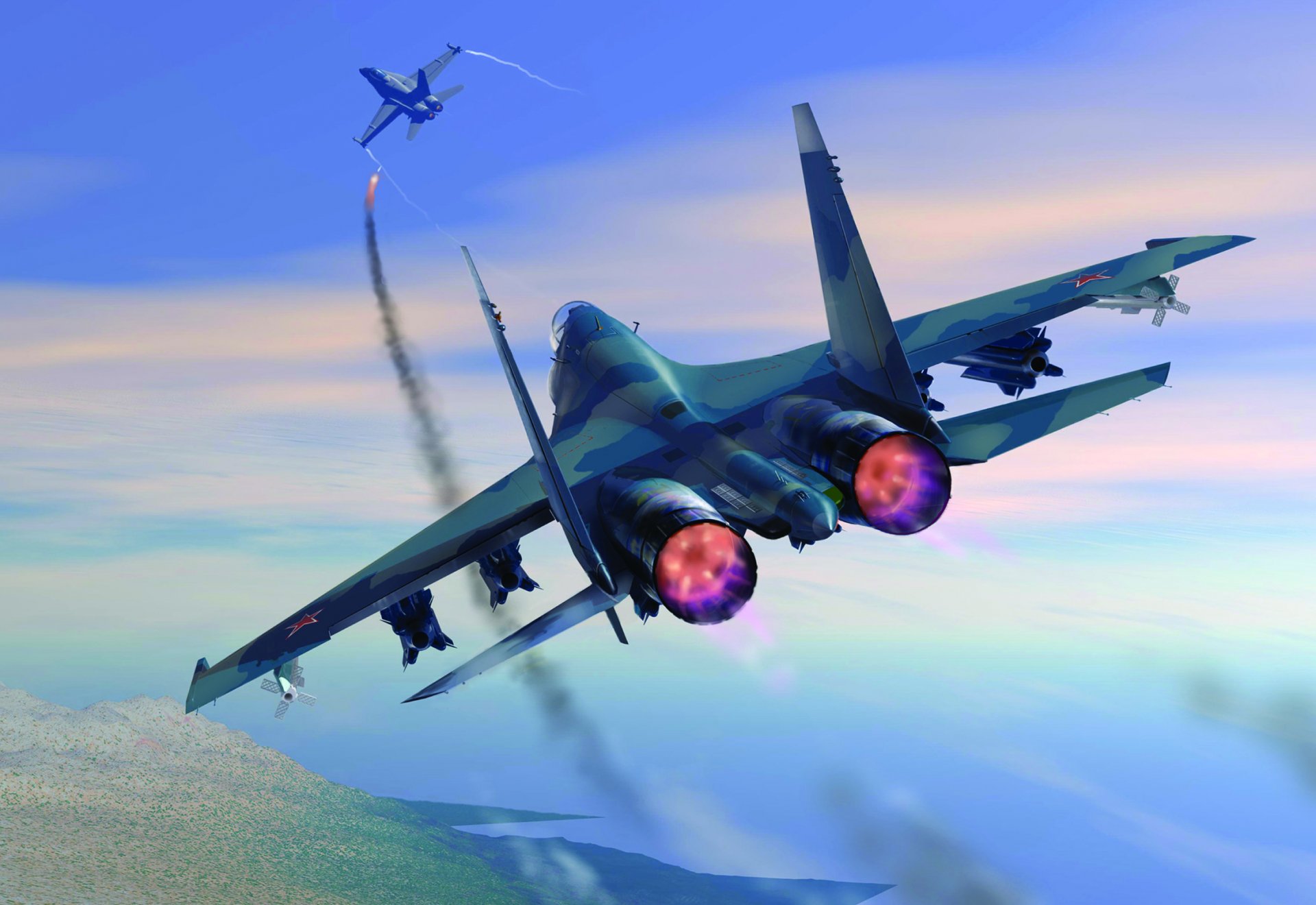 su-27 derriba f-18