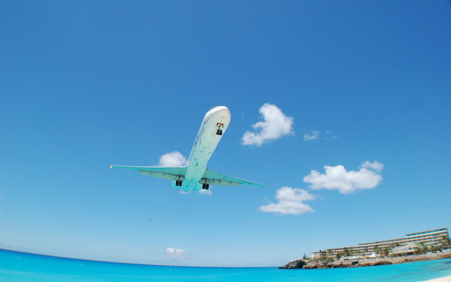 paesaggi aviazione spiagge mare hotel alberghi case acqua oceano