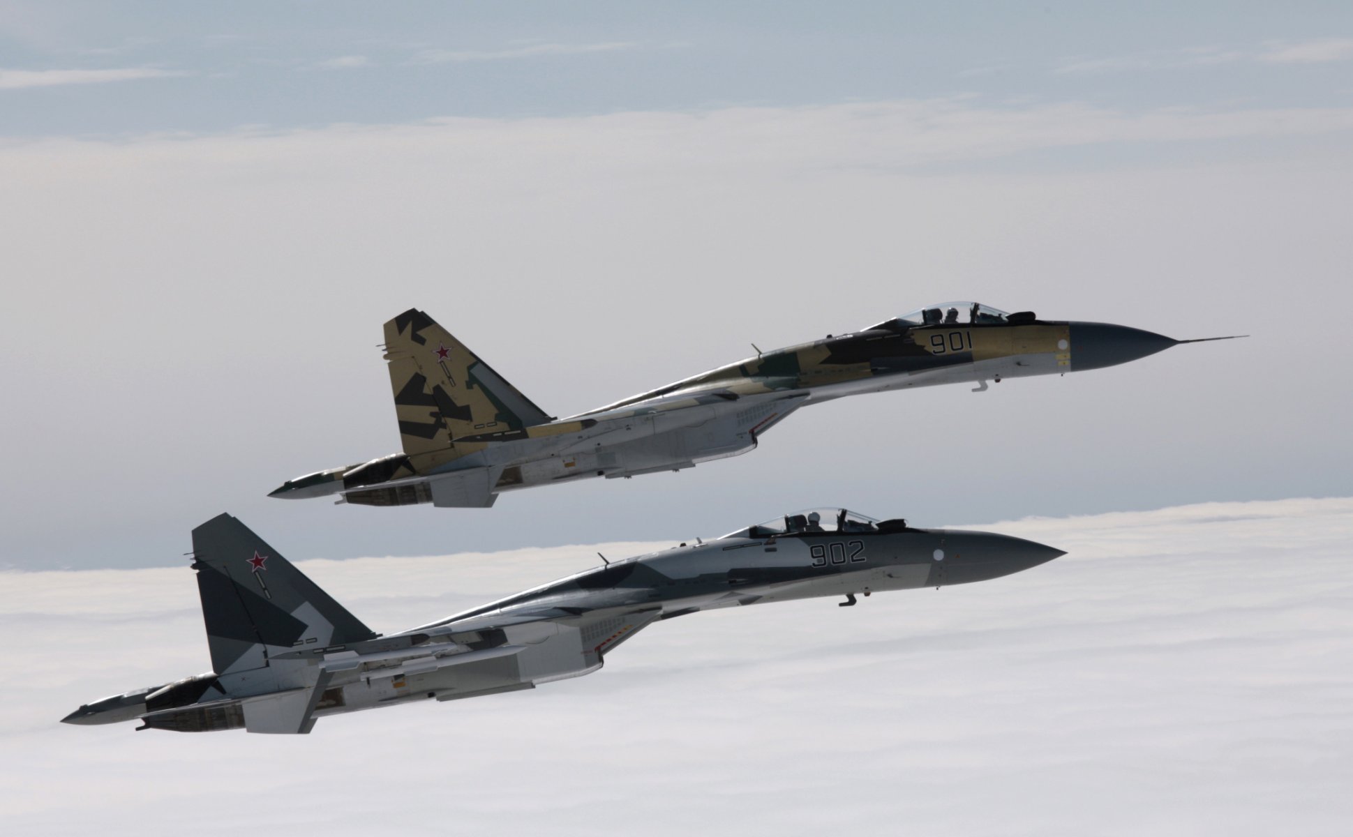 caza su-35 altitud avión vuelo nubes cielo