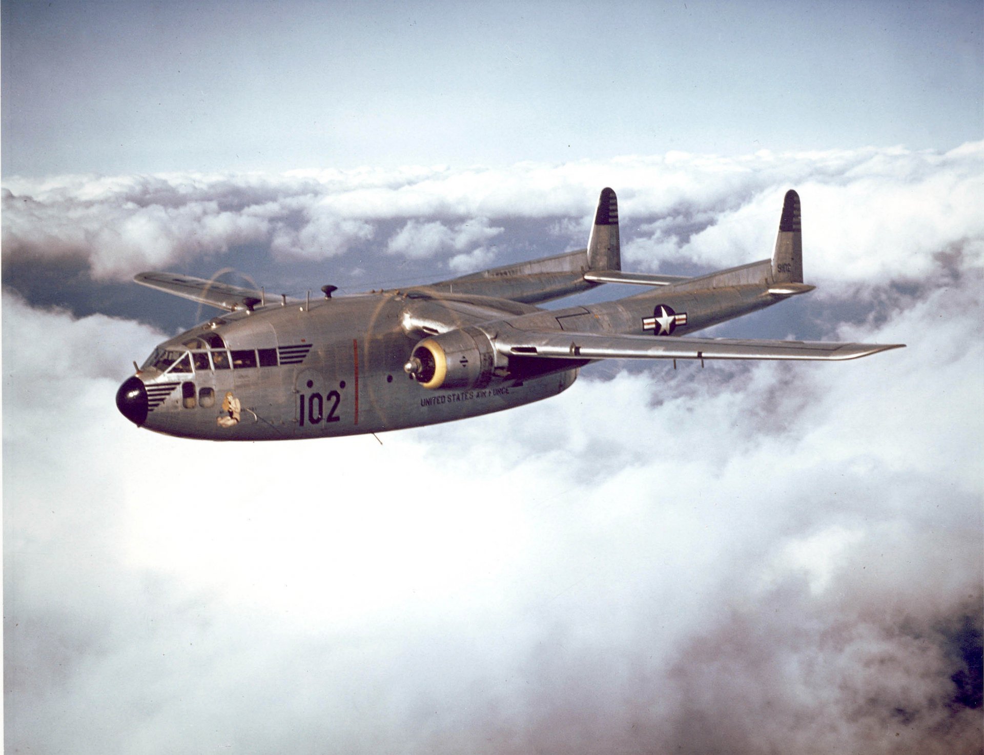 plane c-119 flying boxcar