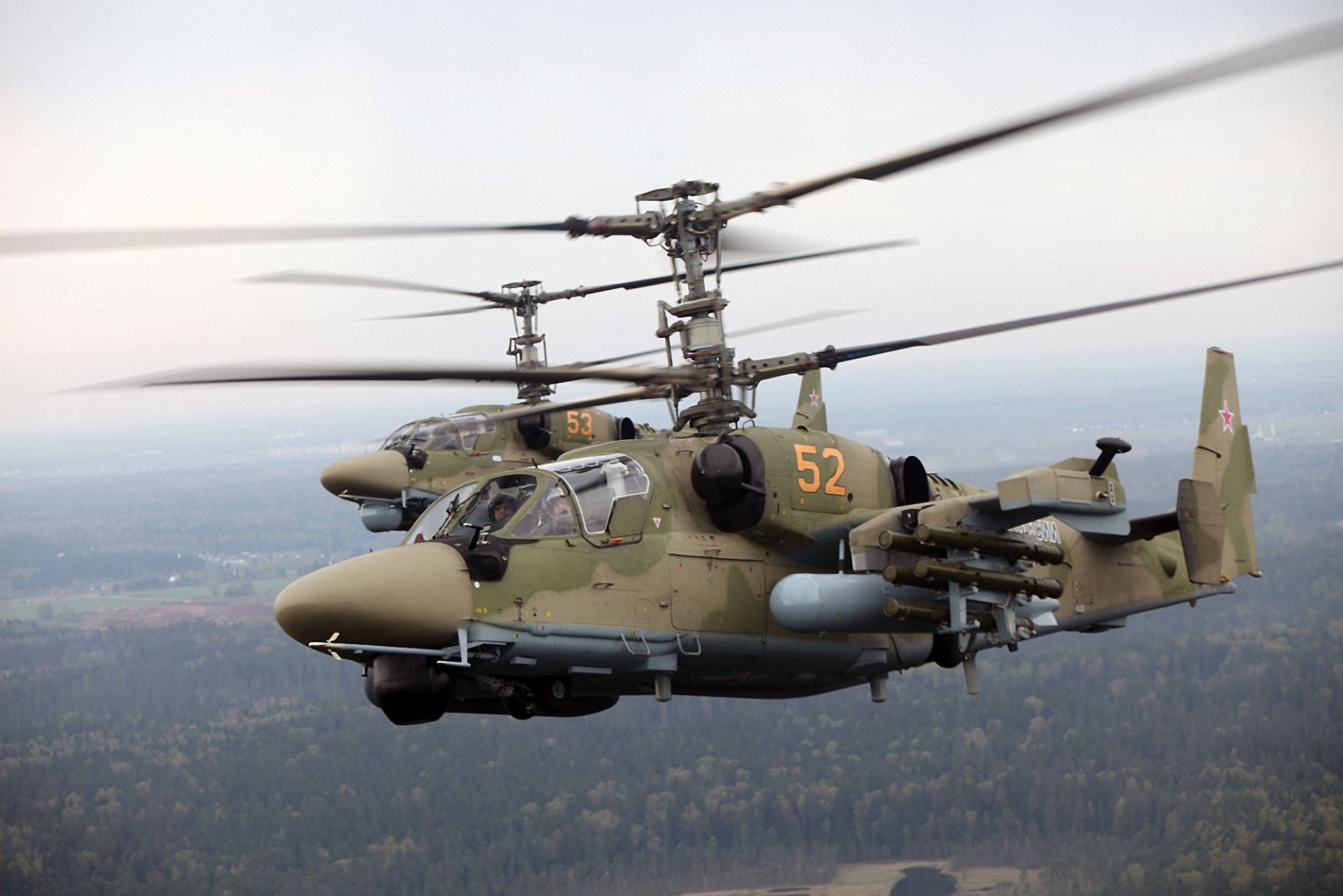 ka-52 zawieszenia sił powietrznych pilot lorasty kamuflaż rakiety