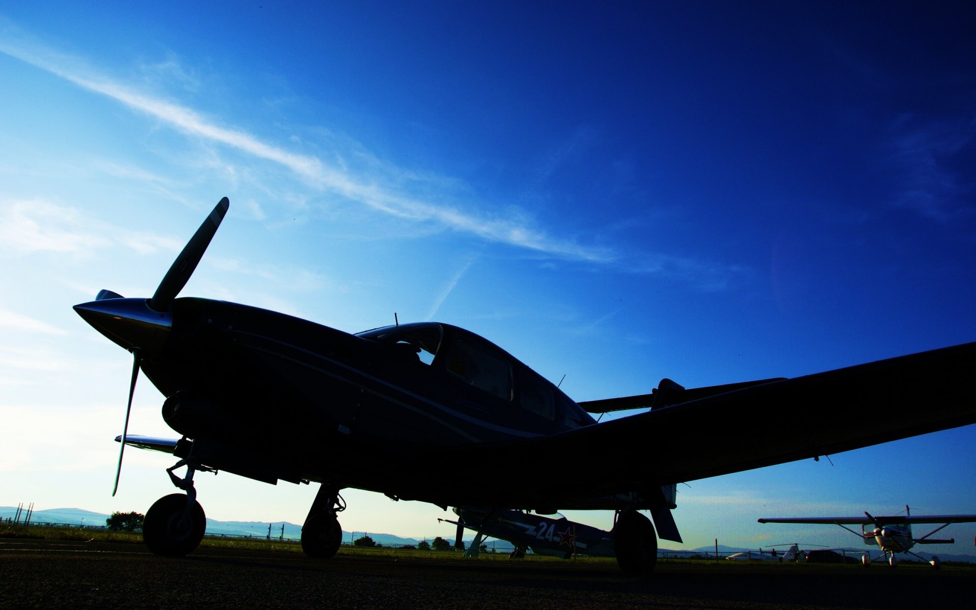 technik luftfahrt himmel abend foto hintergrundbilder bild