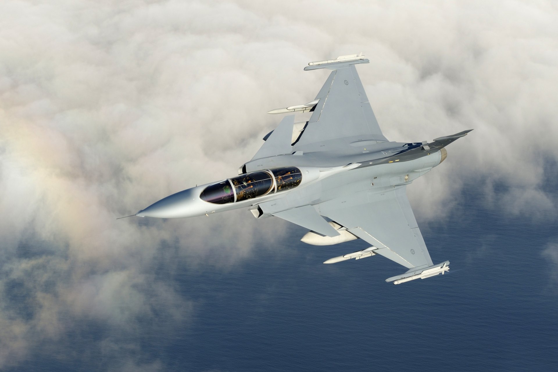 gripen saab sky rainbow