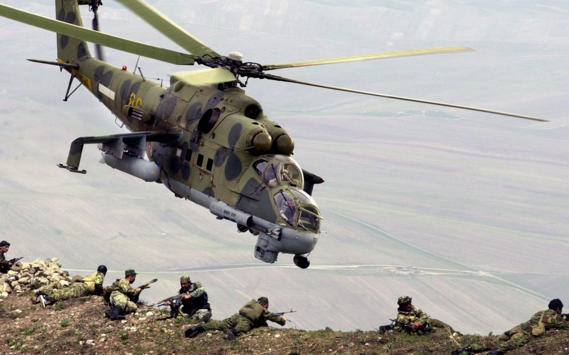 mi-24 landung berge landung