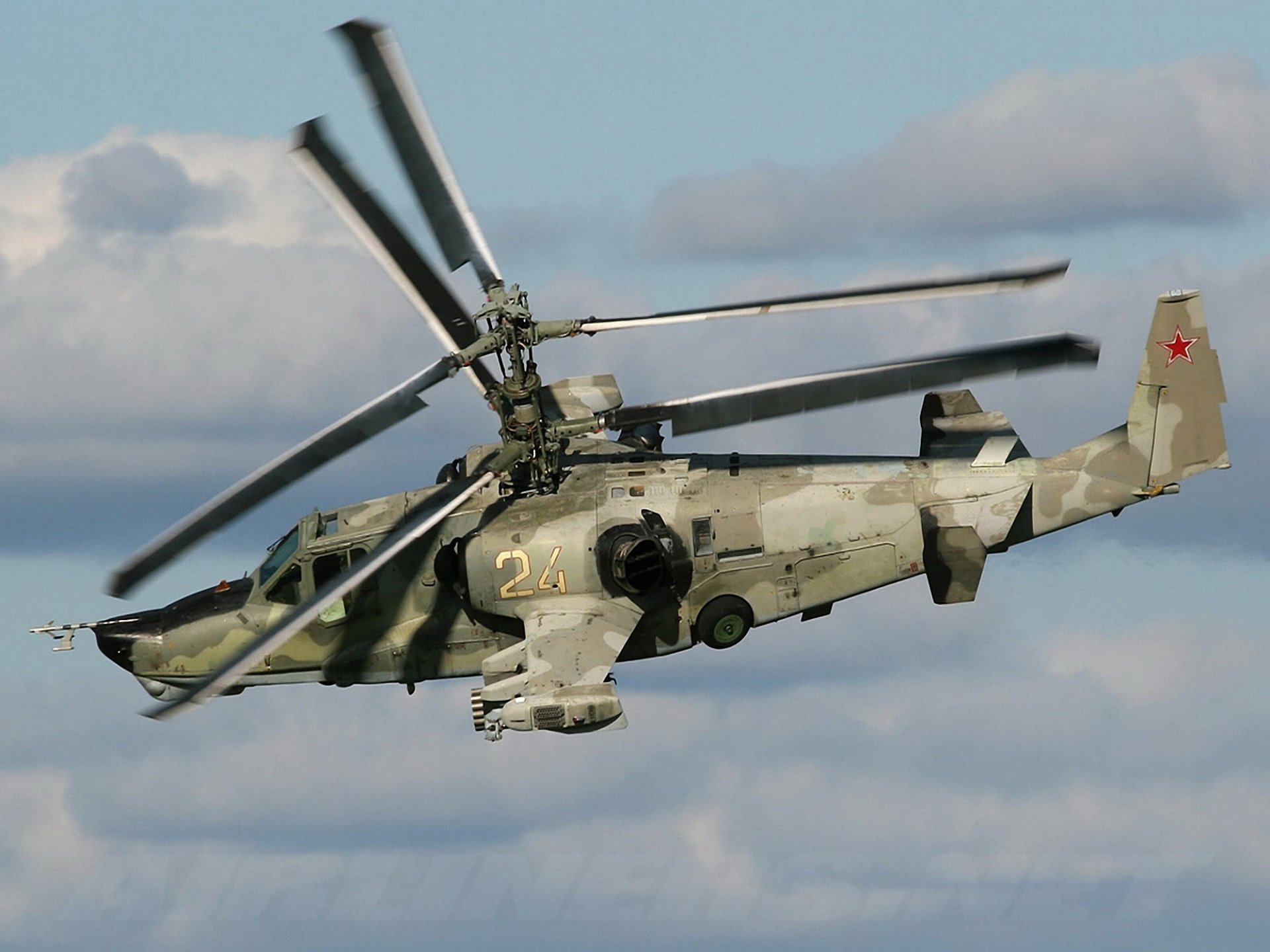 ka-50 black shark kamov of the blade suspension cabin gun camouflage sky cloud