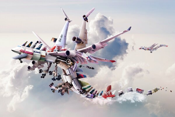 Una fantastica rappresentazione del futuro dell aviazione