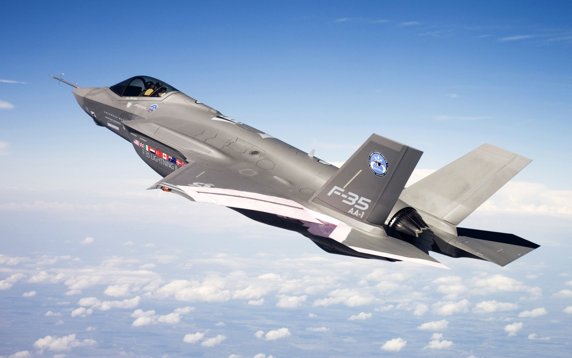 f-35-kampfjet höhe flug wolken