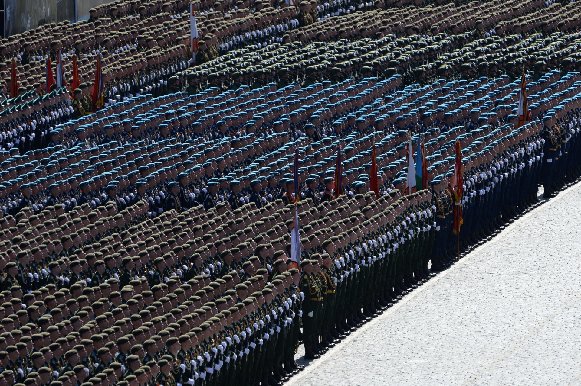 moskau stadt tag des sieges feiertag roter platz parade gebäude soldaten