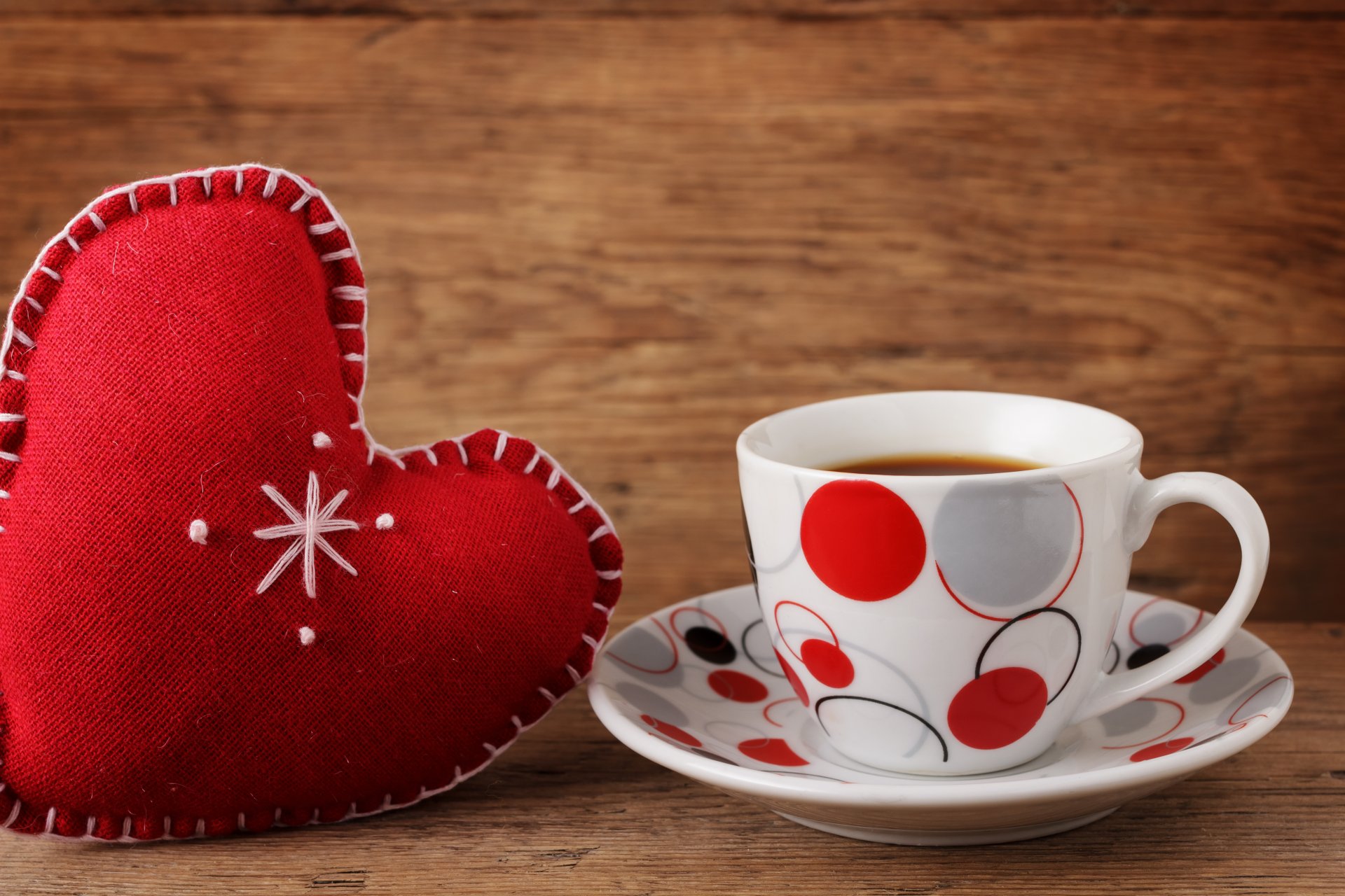 love heart cup coffee