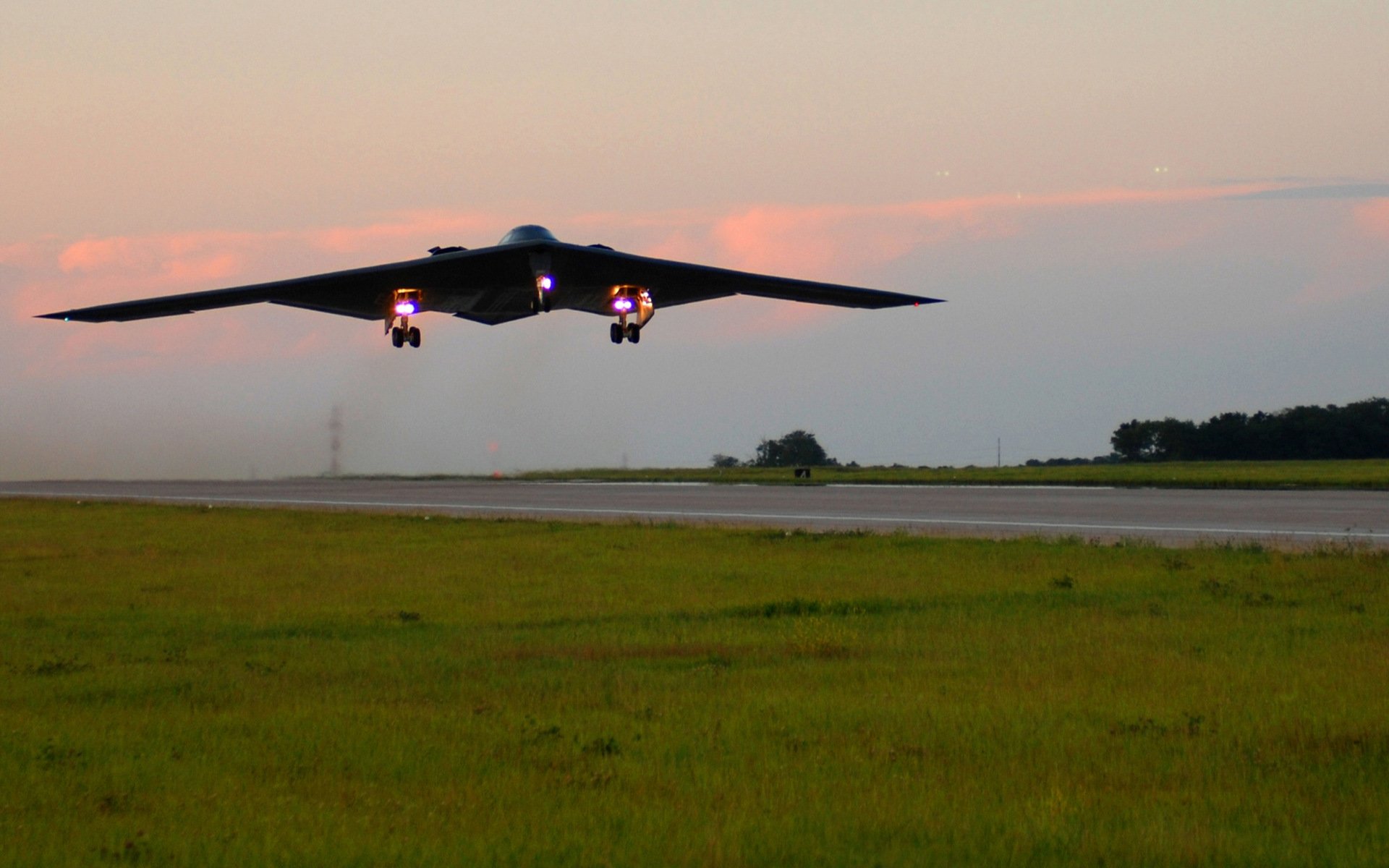 bomber streifen landung