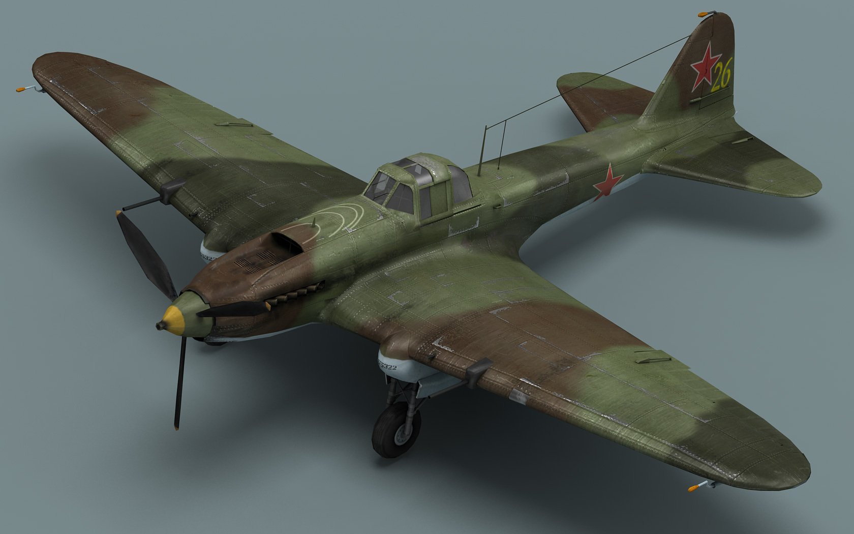 il-2 attack fighter plane model