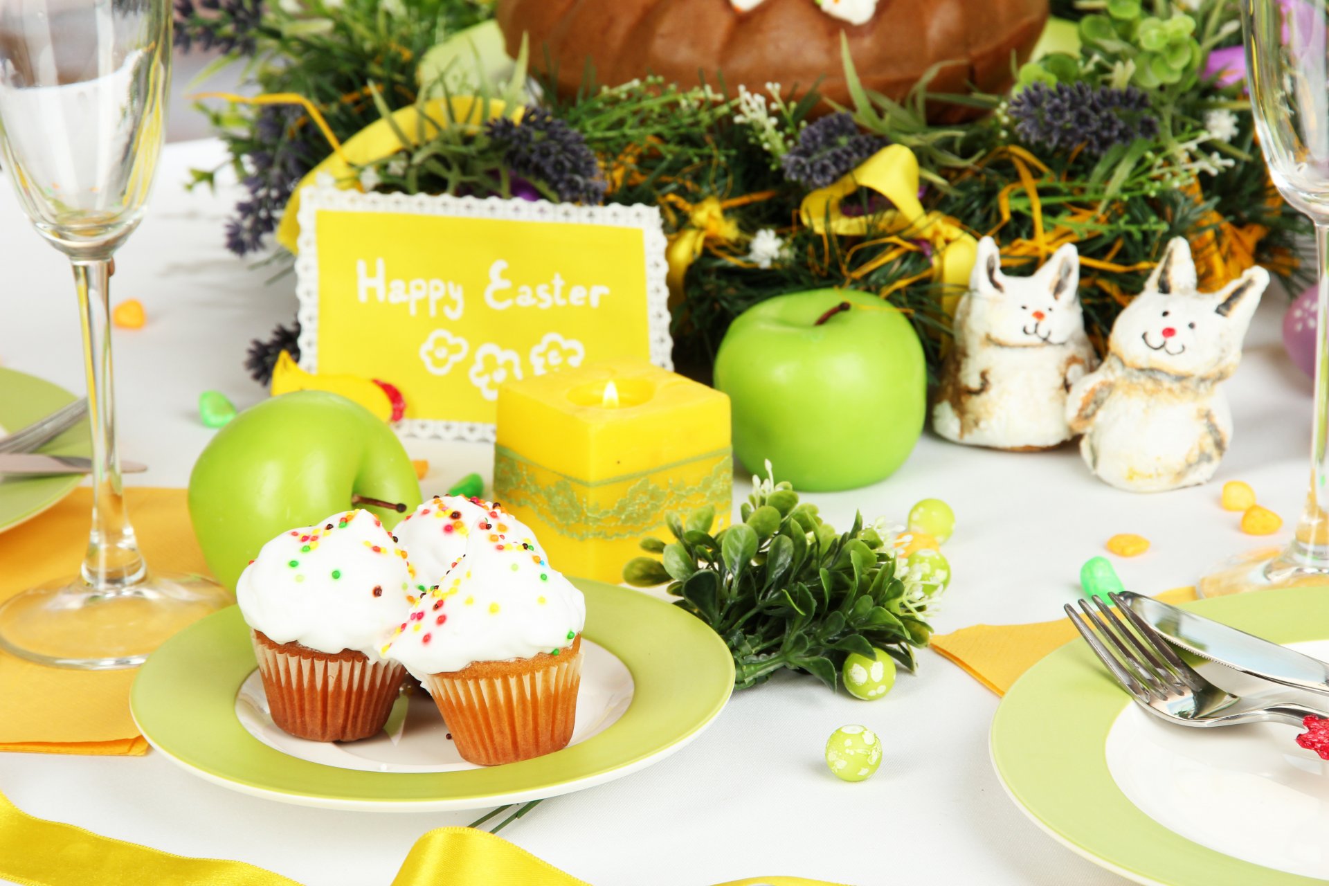 easter eggs flowers cake holiday blessed flower table