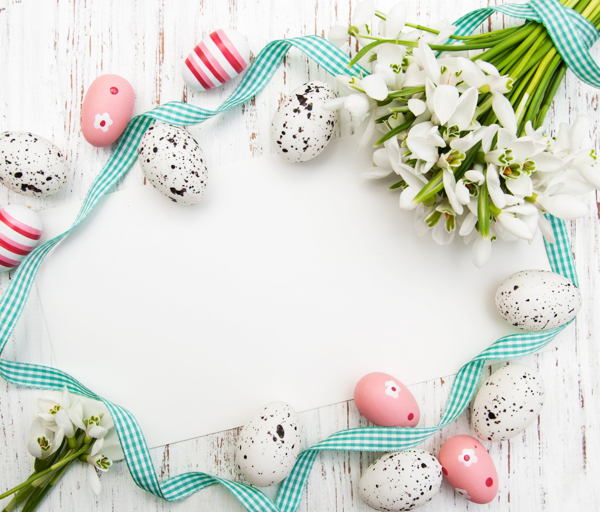 easter eggs flowers spring snowdrop