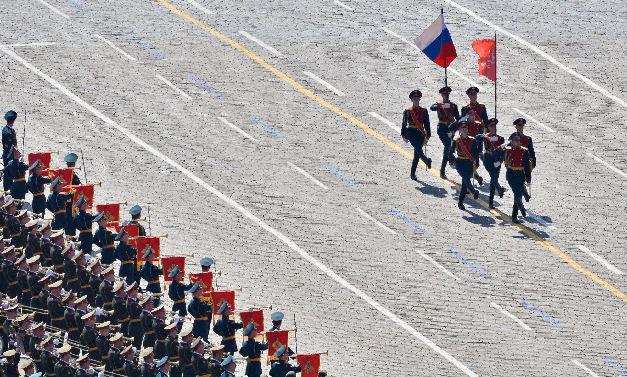 moscow town victory day holiday red square march