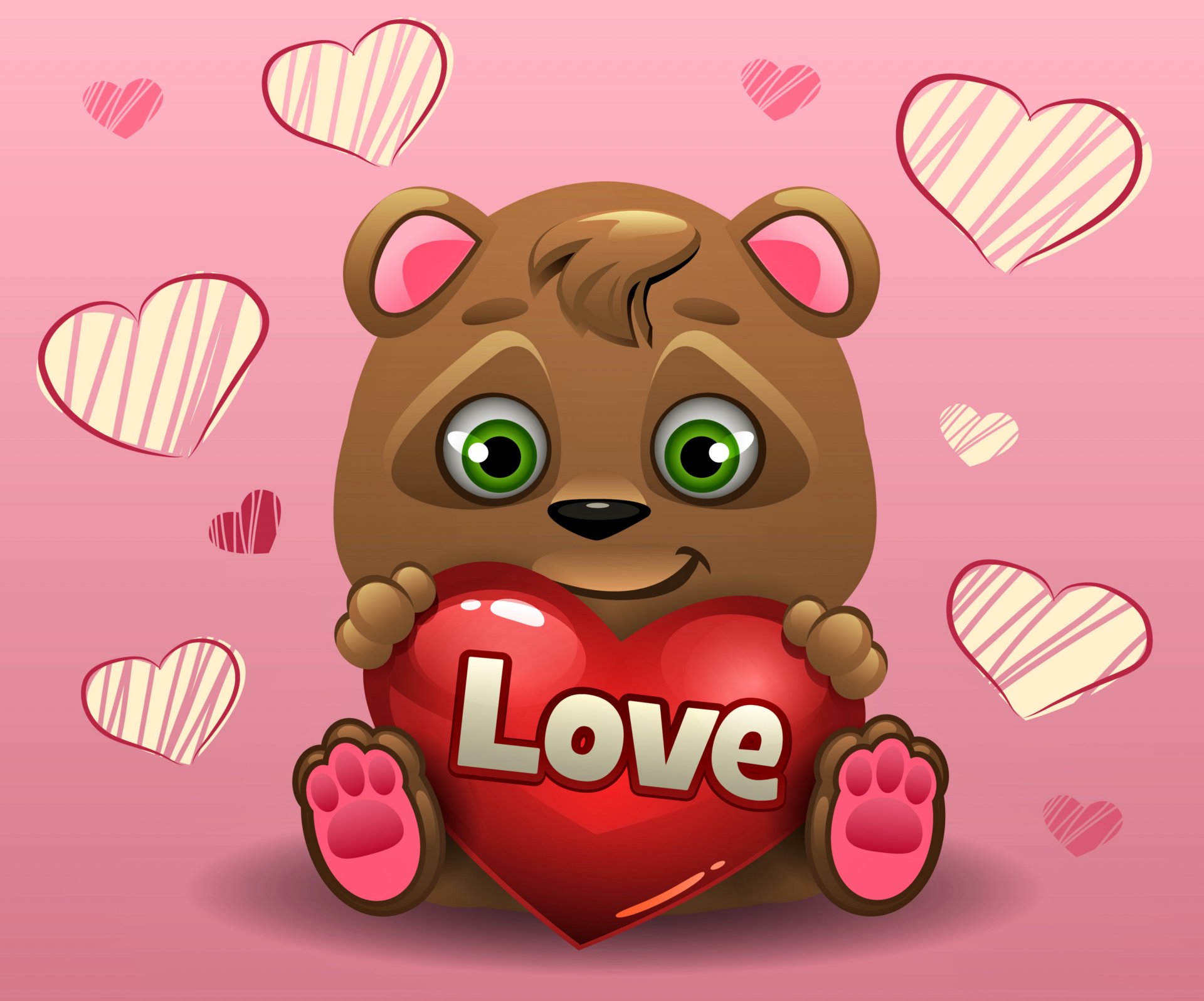 love romantic teddy bear heart bear