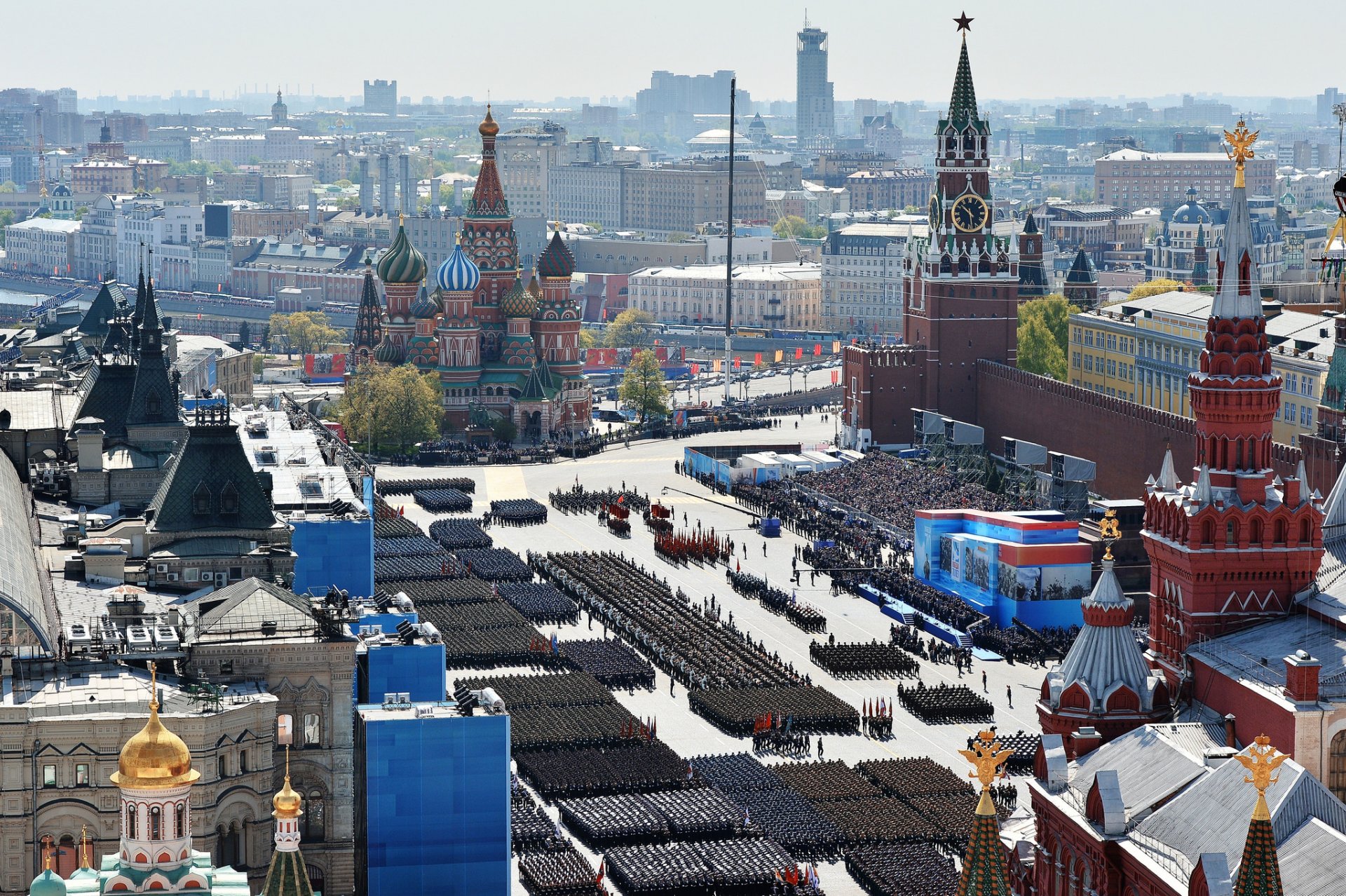 moskau stadt tag des sieges feiertag roter platz parade