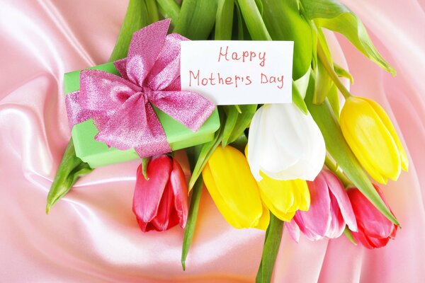 W Dzień Matki bukiet tulipanów