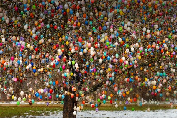 Árbol de Pascua original en Alemania