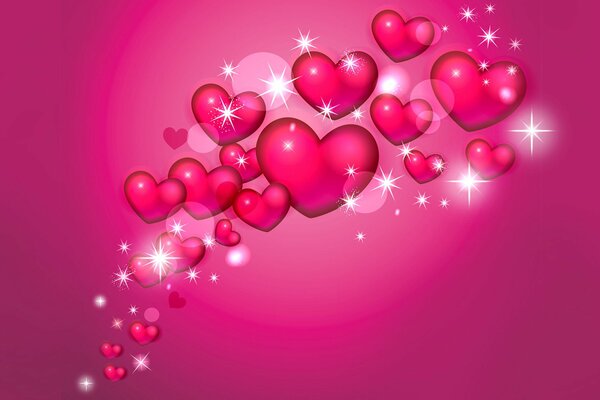 Image of hearts on Valentine s Day