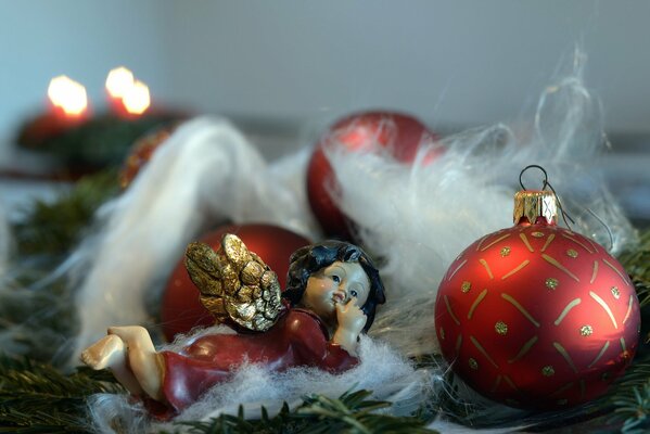 Juguetes de Navidad fondo de vacaciones