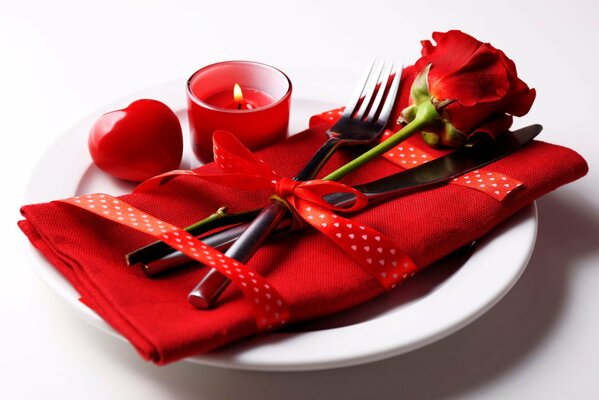 Dîner romantique pour la Saint-Valentin