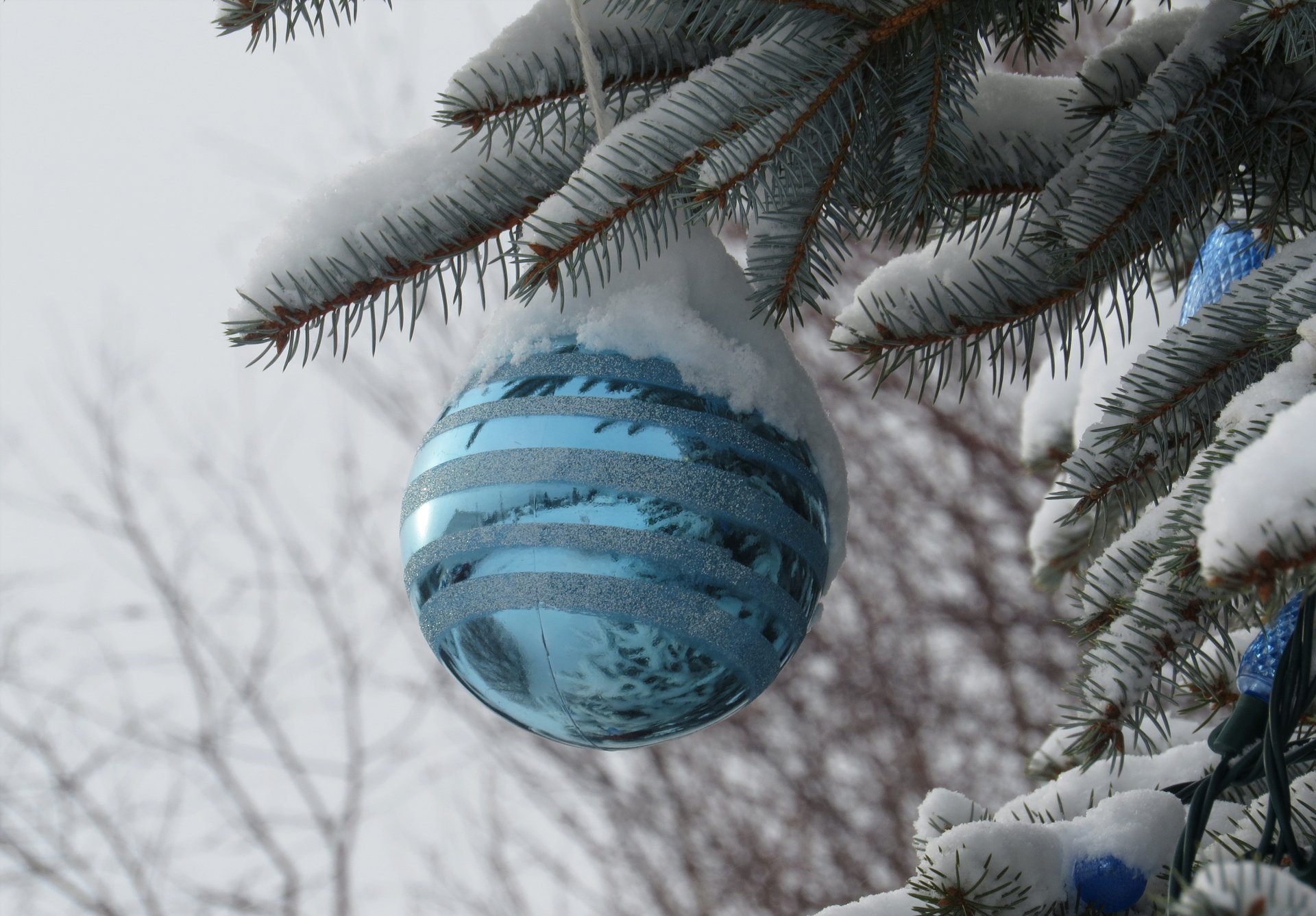 weihnachten neujahr weihnachtsbaum schnee ball spielzeug dekoration
