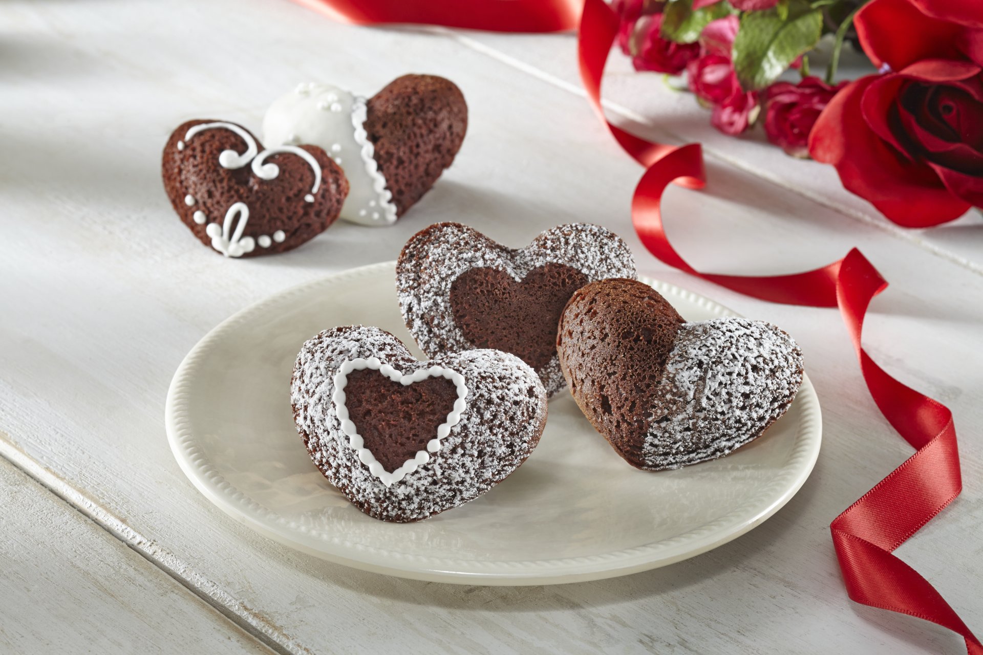 biscuits fleurs roses bouquet vacances brownie doux coeur amour repas nourriture je t aime repos