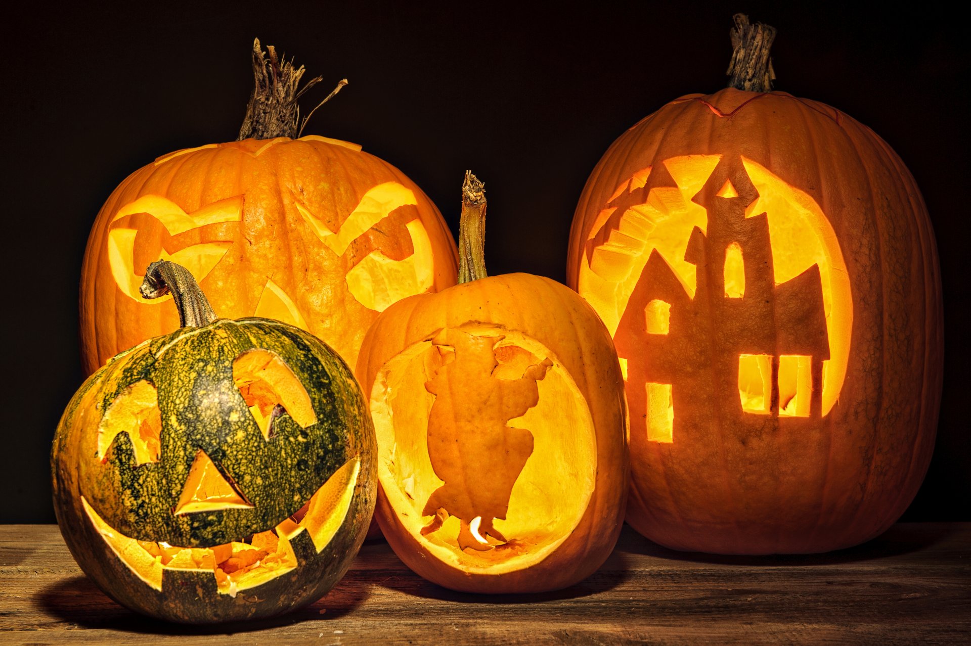 halloween pumpkin face holiday candle
