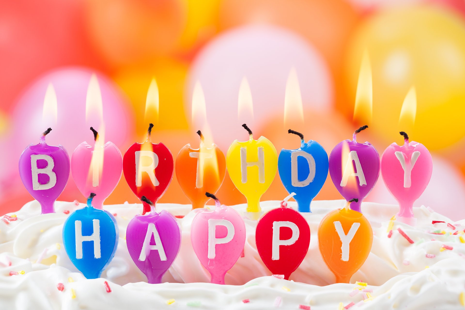 joyeux anniversaire bougies