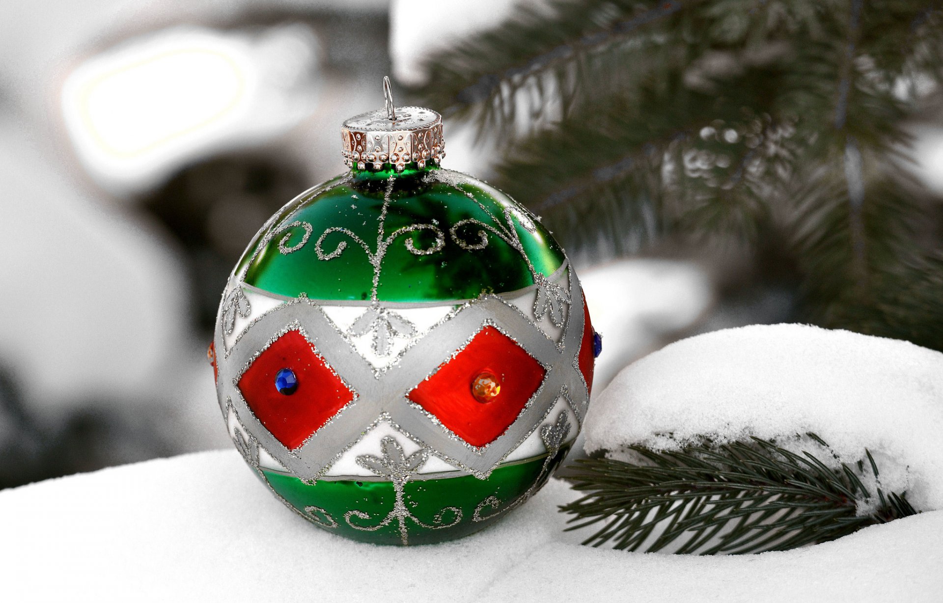 árbol de navidad nieve bola decoración año nuevo navidad