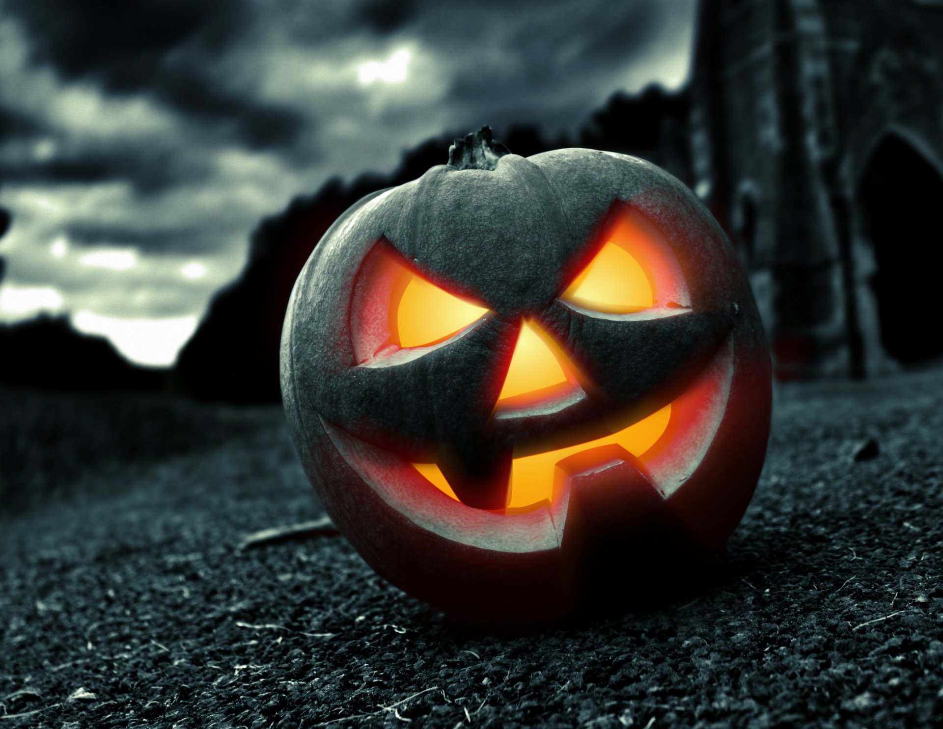 halloween pumpkin face holiday horror night fear