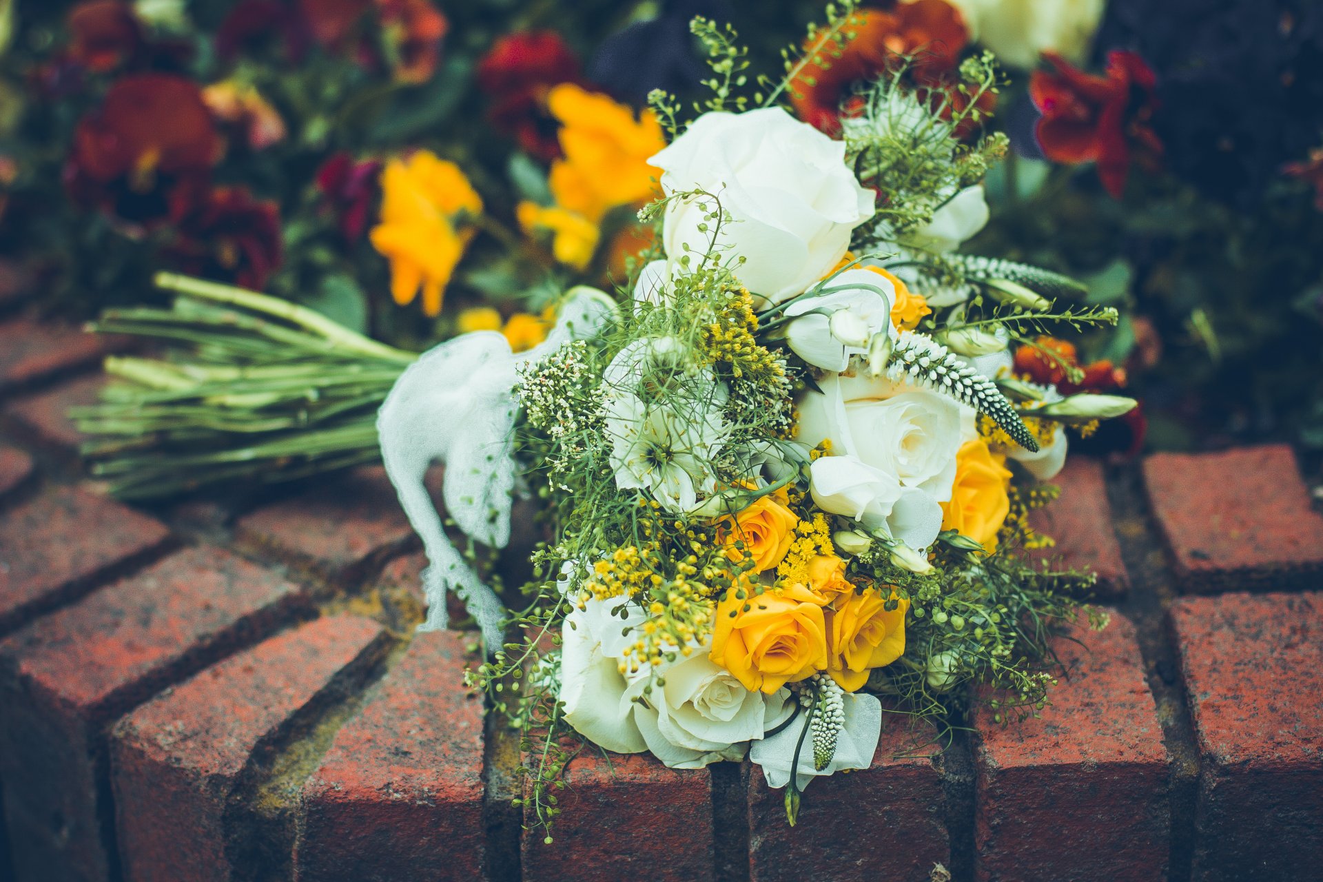 bouquet nuptiale fleurs roses