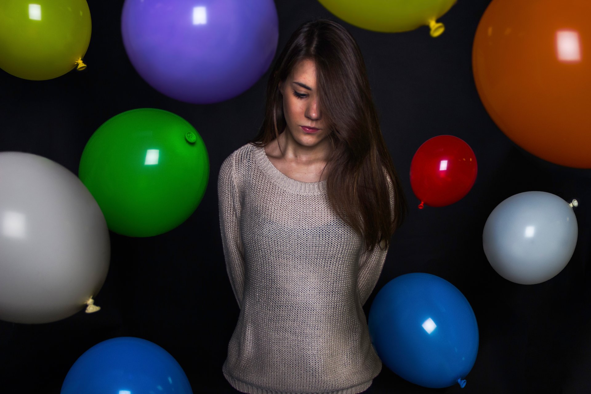 anniversaire vacances tristes ballons fille