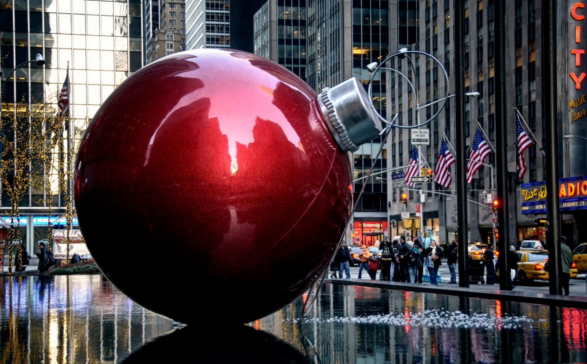 décoration de noël new york ballon noël
