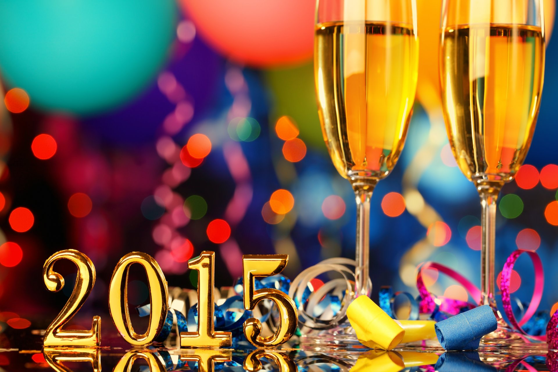 2015 glücklich neujahr champagner urlaub urlaub gläser serpentine