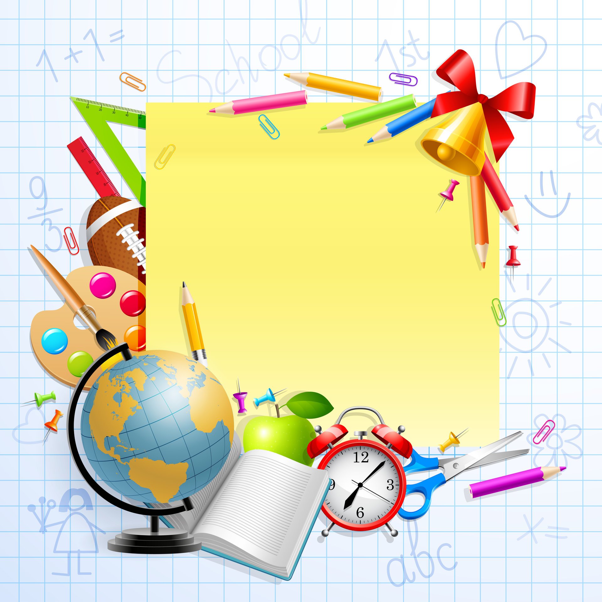 back to school picture frame schedule stationery manual