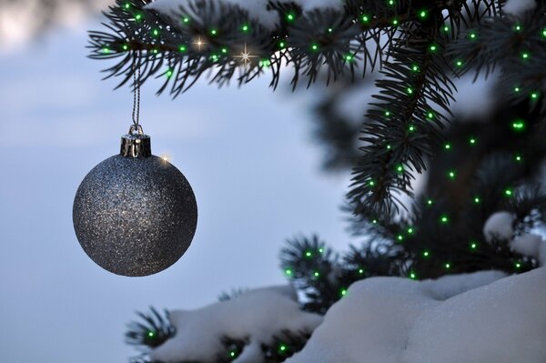 Decoración del árbol de Navidad. Bola de Navidad