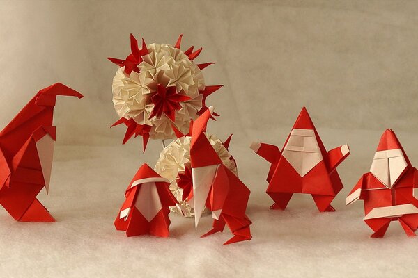 Weihnachten Urlaub Origami Spielzeug