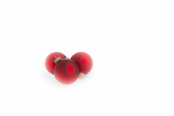 Giocattoli di Natale palle rosse