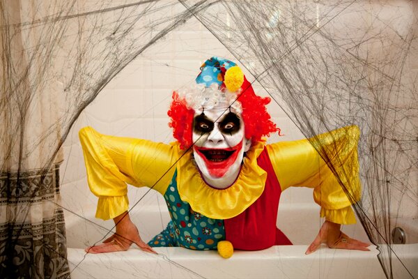 Scary clown for Halloween