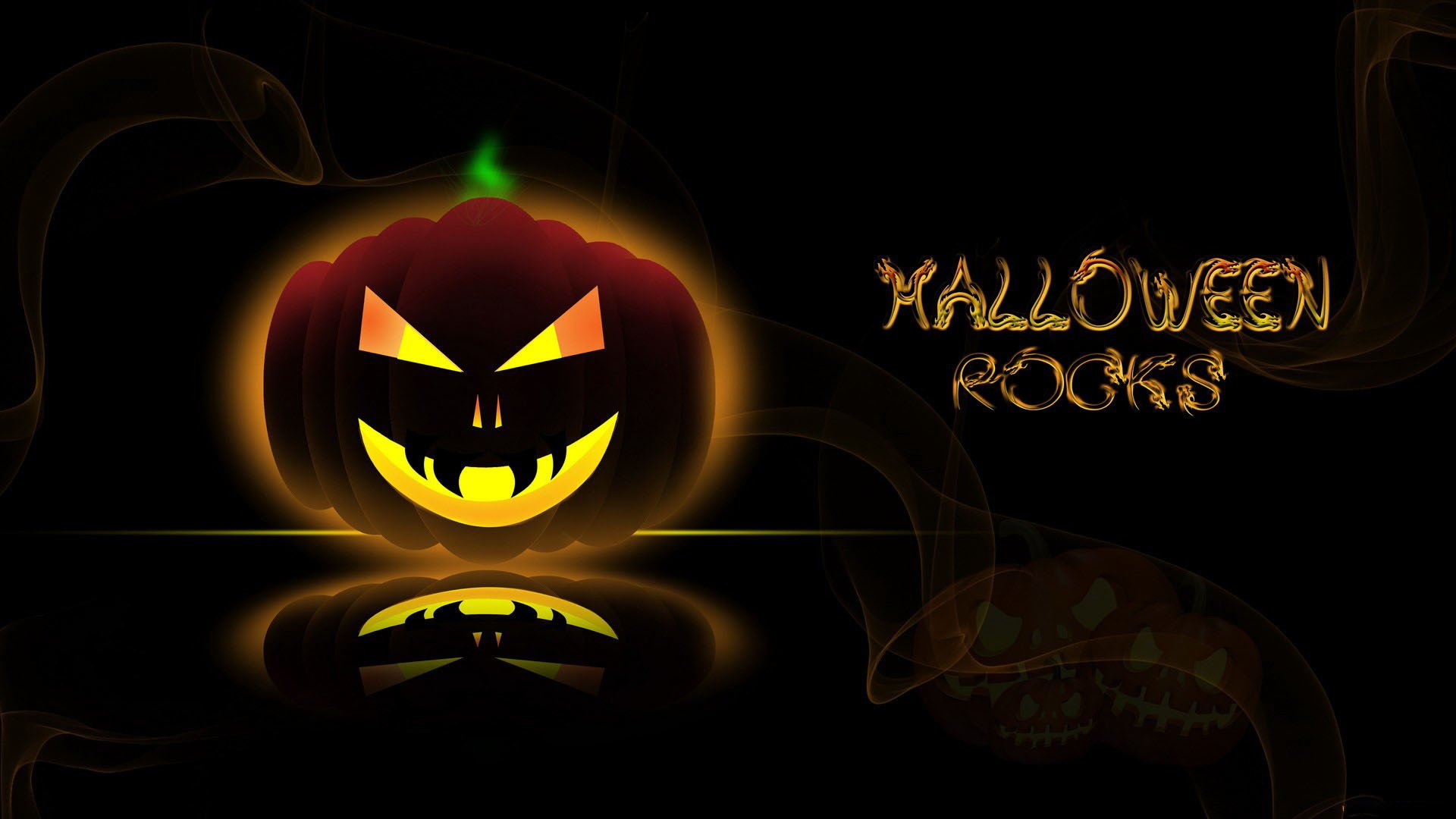 halloween zucca riflessione linee iscrizione