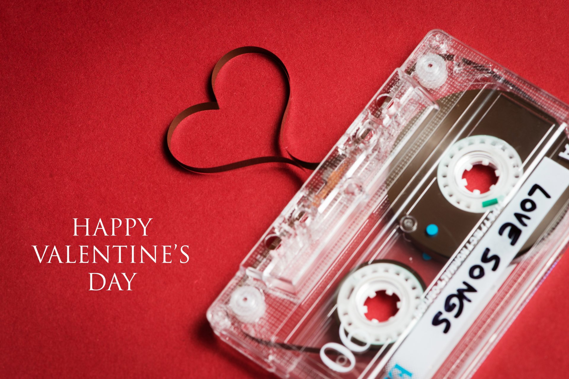 bonne saint valentin félicitations vacances cassette ruban coeur