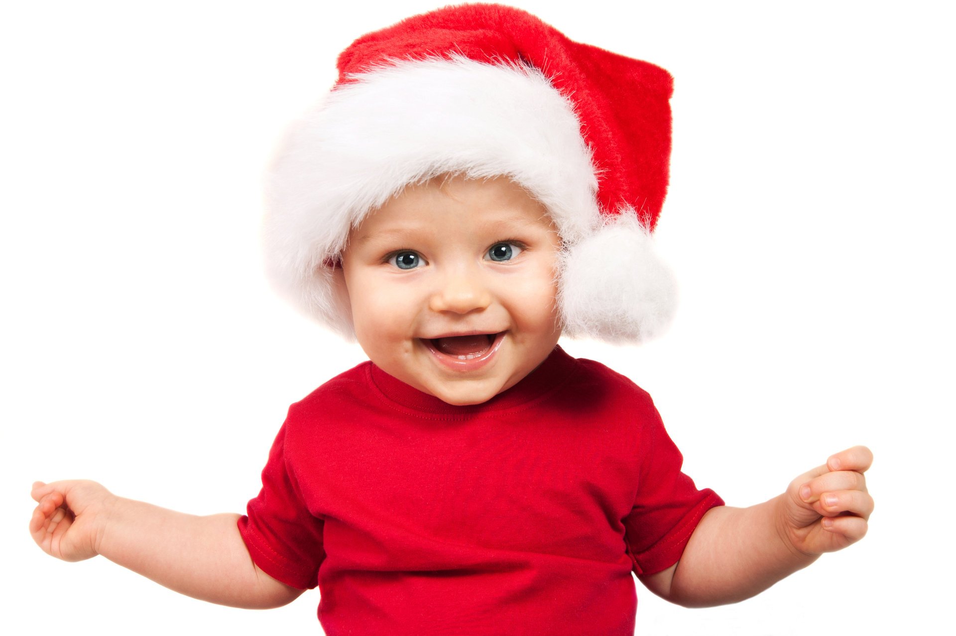 nouvel an joyeux noël adorable drôle beau bébé profiter du chapeau de noël heureux joyeux noël adorable drôle beau garçon enfants profiter du chapeau de noël heureux