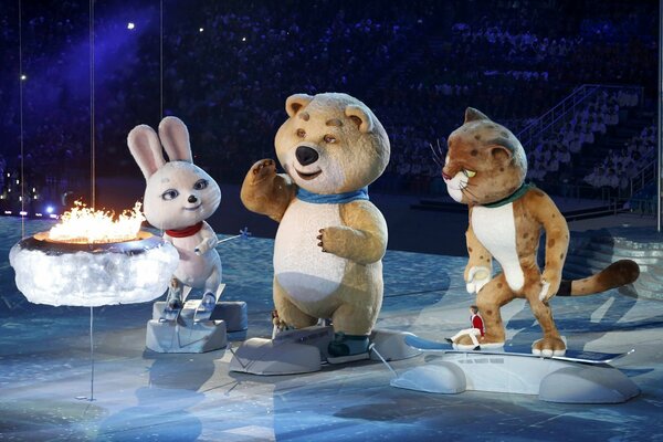 Церемония закрытия олимпийских зимних игр в Сочи-2014
