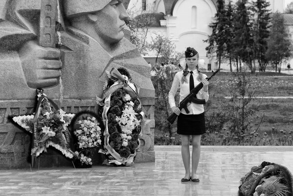 Guardia d onore in onore del giorno della vittoria