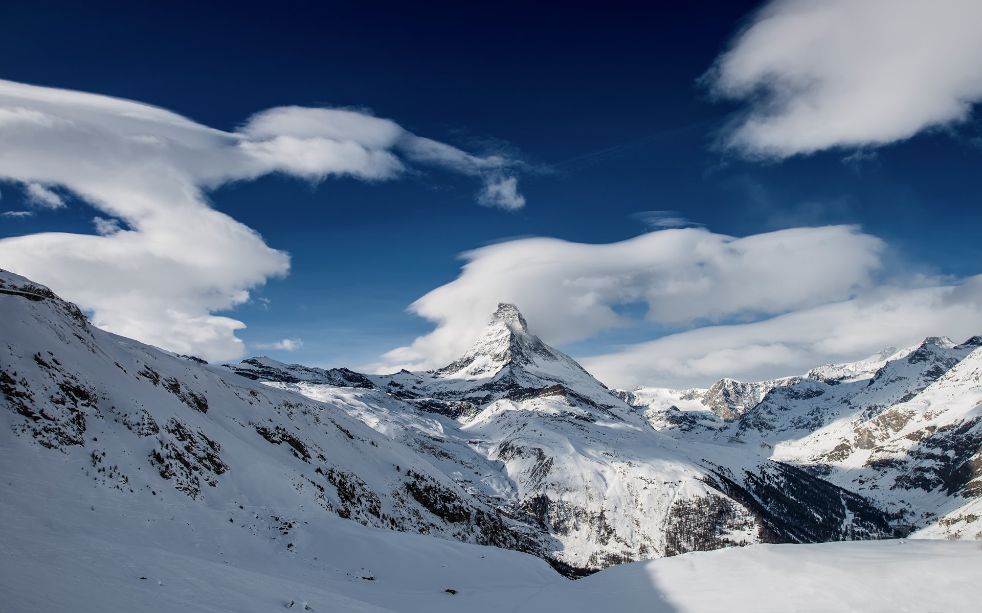 montagna neve inverno svizzera