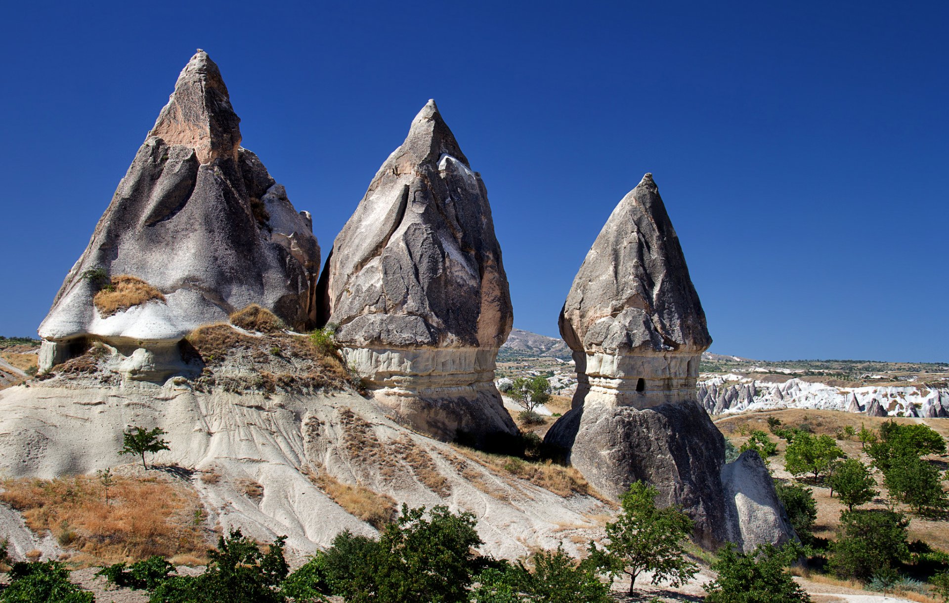 cappadoce turquie montagnes rochers nature